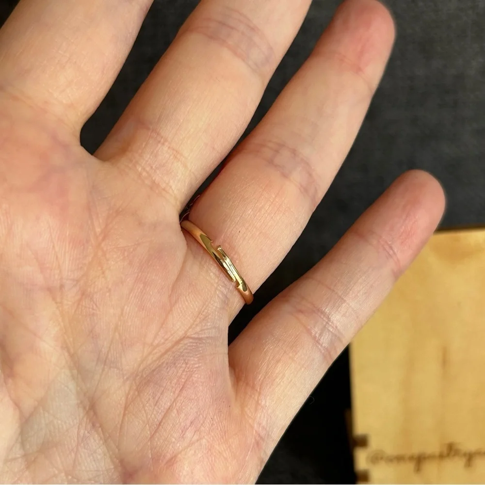 Pretty BLUSH PINK Butterfly Gemstone Fashion Ring, Gold, Adjustable